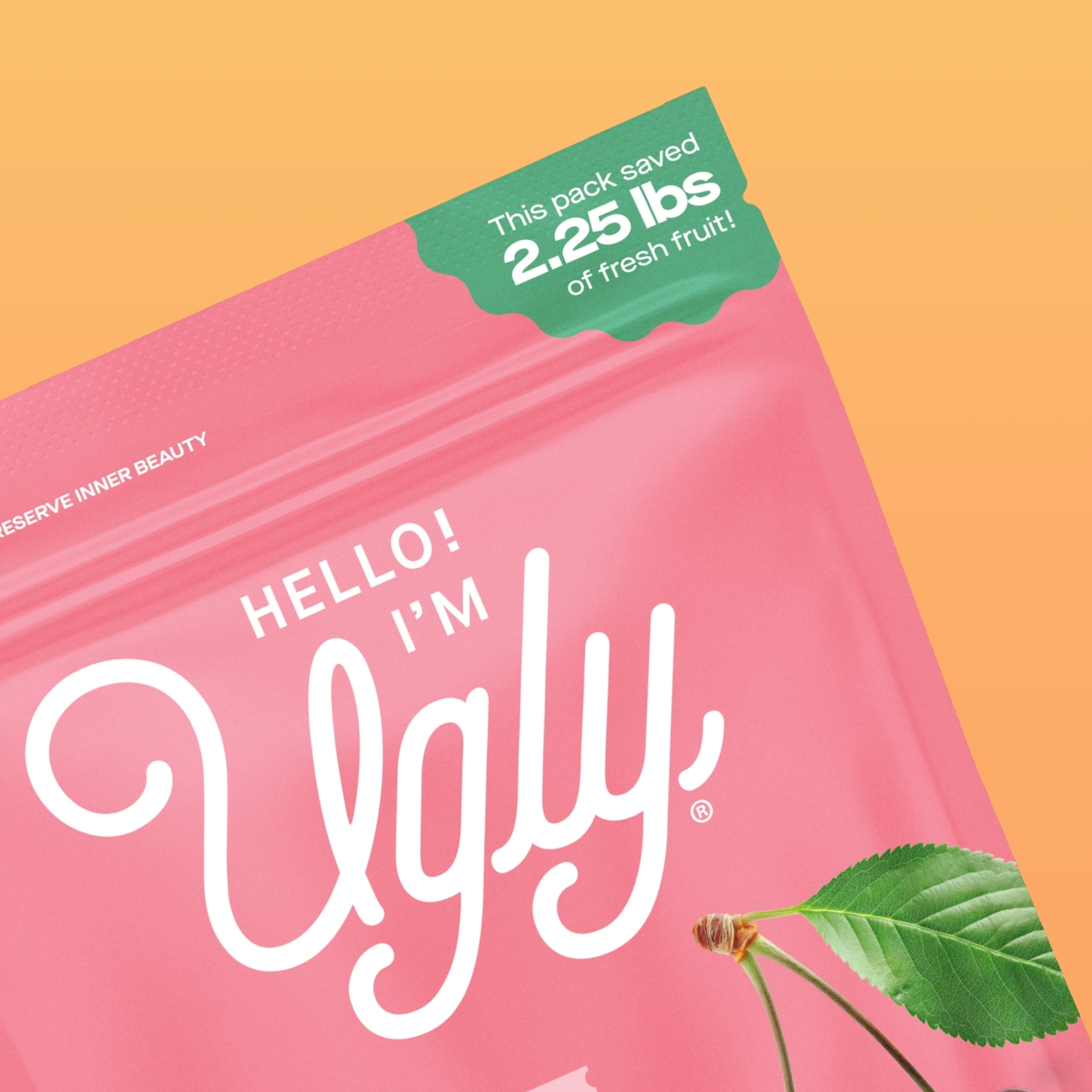 Hello! I'm Ugly Dried & Whole Cherries, No Sugar Added Snacks, Unsweetened Dried Fruit, 4 oz