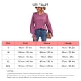 thumbnail image 4 of Femmes Haut à Manches Longues, Femmes T-Shirts Ronds Femmes Soufflé Haut à Manches Longues Femmes Manchette Froissée Technologie de Pointe, 4 of 4
