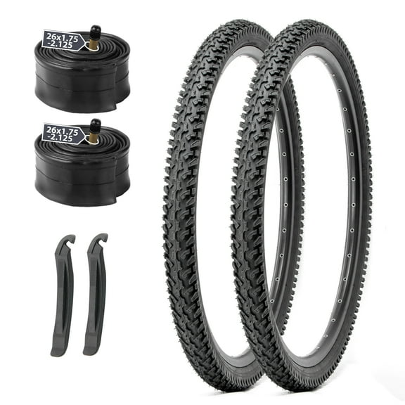 MOHEGIA Mountain Bike Replacement Tire : 26x2.125 inch (56-559mm) Puncture-Resistant Folding Bicycle Tire for MTB Dirt Offroad Cycling
