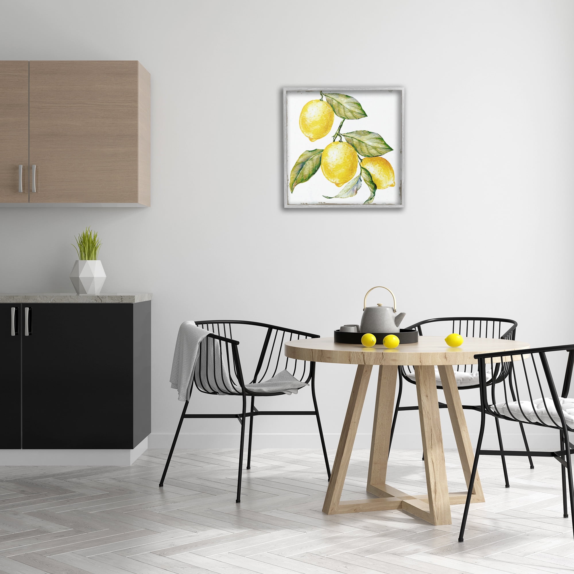 Stupell Industries Rustic Citrus Fruits Food & Beverage Painting Gray Framed Art Print Wall Art, 24 x 24