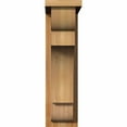 thumbnail image 2 of 6"W x 14"D x 22"H New Brighton Rough Sawn Corbel w/Backplate, Western Red Cedar, 2 of 9