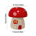 thumbnail image 4 of Bzdzmqm under $5 2Pcs Ceramic Mushroom Lamp, Ceramic Christmas Mushroom Lamp, Glowing Mushroom Ornament for Home Decor, LED Light Up Mushroom Night Light, Tabletop Christmas Decoration for Shelf Desk, 4 of 9