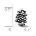 thumbnail image 3 of Fancy Bead White Sterling Silver Themed 10.91 mm 7.27 Reflections Christmas Tree Bead, 3 of 3