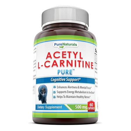 Pure Naturals Acetyl L-Carnitine 500 Mg 60 Capsules