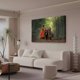 thumbnail image 3 of Hermoso póster de lienzo con arte de elefante y monje, decoración de dormitorio, paisaje deportivo, decoración de oficina, regalo, estilo marco, 16 x 24 pulgadas (40 x 60 cm), 3 of 8