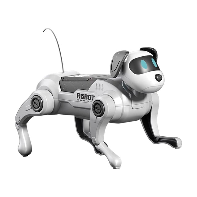 Diy Remote Control Robotic Dog Kit For Kids Build Your Own Mechanical Dog Toy Quadruped Walking Electronic Pet Assembly Stem Learning Project Gift 220G