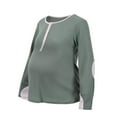 thumbnail image 4 of 2026 ! 50% Off Clear! asdoklhq Maternity Clothes for Women,Maternity Clothes Long Sleeve Top Round Neck Leisure Breastfeeding Nursing Pregnant Tops, 4 of 9