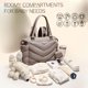 thumbnail image 4 of ILCOLPO - Bolsa pañalera tipo tote y mochila para mamás en el hospital o para viajar, con estuche para chupón y 10 bolsillos, diseño acolchonado y convertib, 4 of 6