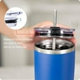thumbnail image 2 of HAHDAXIA 30oz Tumbler Replacement Lids Splash Proof Resistant Lid for Yeti Rambler, BJPKPK and More,Straw Friendly,BPA-Free (Purple), 2 of 6