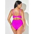thumbnail image 4 of Swimsuits for All Mentor Tie Front High Waist Side Tie Bikini Set, 4 of 5