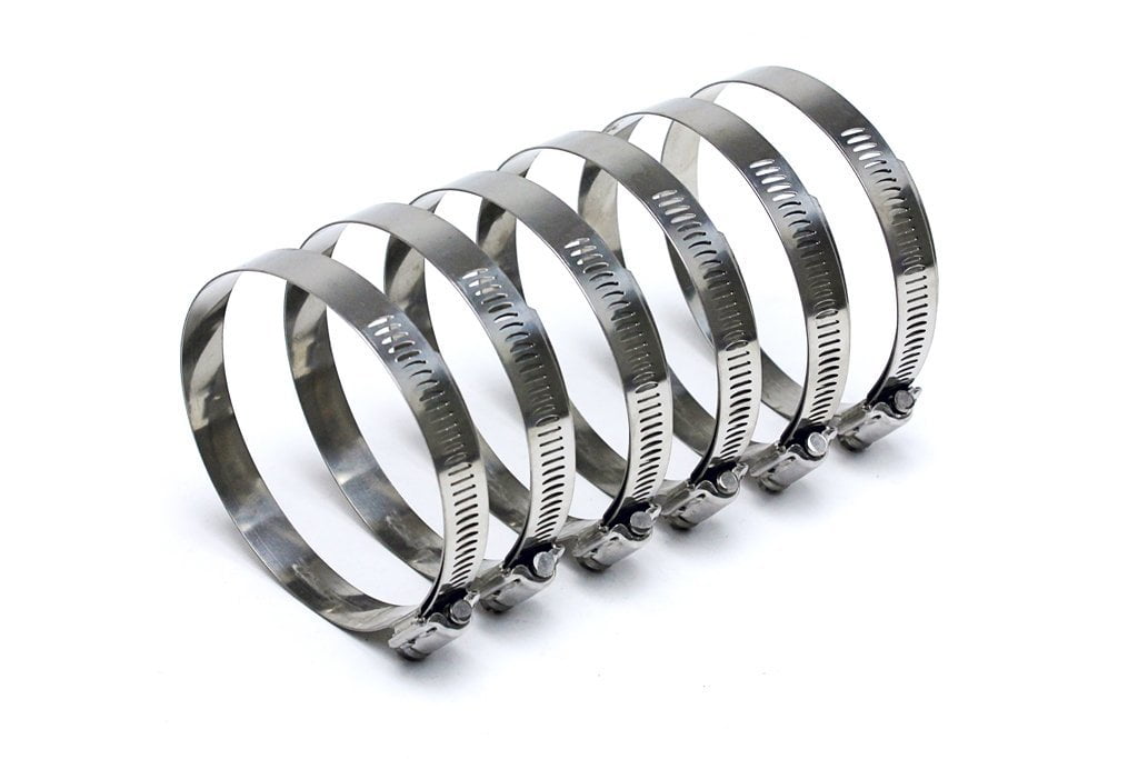 SSWC105127x6 Stainless Steel Worm Gear Liner Hose Clamps SAE 72