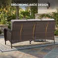thumbnail image 3 of POCASSY 5 Pieces Patio Furniture Set, Wicker Patio Conversation Set with Swivel Rocking Patio Chairs, Outdoor Couch, Deep Seat Patio Set with Glass Top Coffee Table for Outside in Beige, 3 of 11