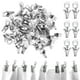 thumbnail image 1 of 50 ganchos deslizantes para cortinas, clips para cortinas, colgadores de cortinas de metal, ganchos enrollables, soportes para cortinas, 1 of 5