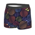thumbnail image 2 of Haiem Colorful Shells Men's Boxer Briefs, Every Day Comfort Stretch Cotton Moisture-Wicking Underwear-Medium, 2 of 9