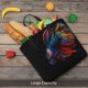 thumbnail image 5 of Disketp Colorful Betta Fish Bolsa Tote de Lona para Mujer, Bolso de Hombro y Cruzado con Cierre de Cremallera, 5 of 7