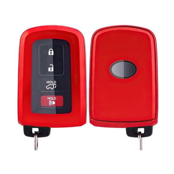 for Toyota Key Fob Cover with Keychain,TPU Key Case Protector Compatible with Toyota 2019-2021 Tacoma 4Runner Sequoia Highlander Avalon Camry Corolla RAV8 Land Cruise Smart Key