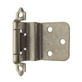 thumbnail image 2 of Amerock 3/8in (10 mm) Inset Self-Closing, Face Mount Weathered Nickel Hinge - 1 Pair, 2 of 2