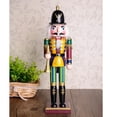 thumbnail image 2 of Figura de Cascanueces de 30 cm, muñeco de madera, decoración de mesa, regalo de cumpleaños para niños. numero de mano, 2 of 9