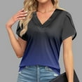 thumbnail image 2 of V Neck Womens T-Shirts Basic Tops for Women Cap Sleeve Loose Tank Tops, 2 of 6