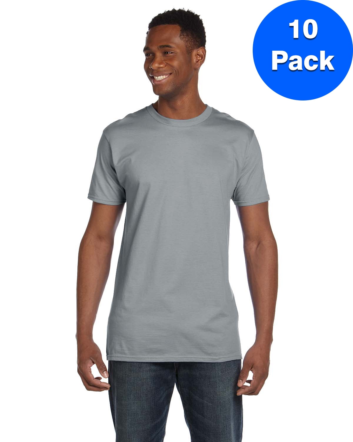 Hanes Mens Nano-T T-shirt 4980 Orange 2XL