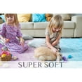 thumbnail image 4 of Junovo Gradient Modern Rugs Shaggy Rug Carpets for Bedroom, Living Room,Kids Room,4'x6',Blue/Purple, 4 of 7