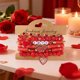 thumbnail image 4 of Juego de 5 pulseras de corazón para San Valentín para mujer, de arcilla polimérica, con cuentas de corazón rojo, pulsera de cerámica, 4 of 6