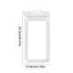 thumbnail image 3 of Bolsa impermeable universal para teléfono | Funda transparente IPX8 de PVC para smartphones hasta 6.5" | Acceso a pantalla táctil | Para natación, playa, viajes | Incluye cordón | Colores múltiples, 3 of 6