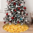 thumbnail image 5 of Yiaed Bees And Ladybug Print Christmas Tree Skirt , Tree SkirtsTree Mat for Christmas Winter Holiday Indoor Decorations-30", 5 of 7