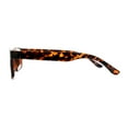 thumbnail image 3 of Classic Rectangle Horn Rim Plastic Fashion Clear Lens Eye Glasses Tortoise, 3 of 4