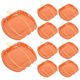 thumbnail image 2 of Platos de papel desechables de calabaza para Halloween, plato para postre, dulces, pastel, suministros para fiesta de otoño, 20 Uds., 2 of 4