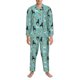 thumbnail image 3 of Fotbe Cute Dog Pijama de Hombre con Estampado de Manga Larga, Conjunto de 2 Piezas, Ropa de Dormir Suave y Cómoda con Bolsillos-XX-Large, 3 of 7
