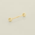 thumbnail image 3 of Anygolds 14K Real Solid Gold Industrial Barbell Nipple Ring Piercing Jewelry, 3 of 6