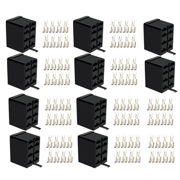 10 Sets Carling ARB Rocker Switch Wiring Terminal Connector Plug Socket Car