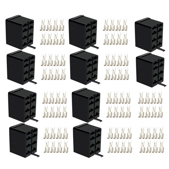 10 Sets Carling ARB Rocker Switch Wiring Terminal Connector Plug Socket Car
