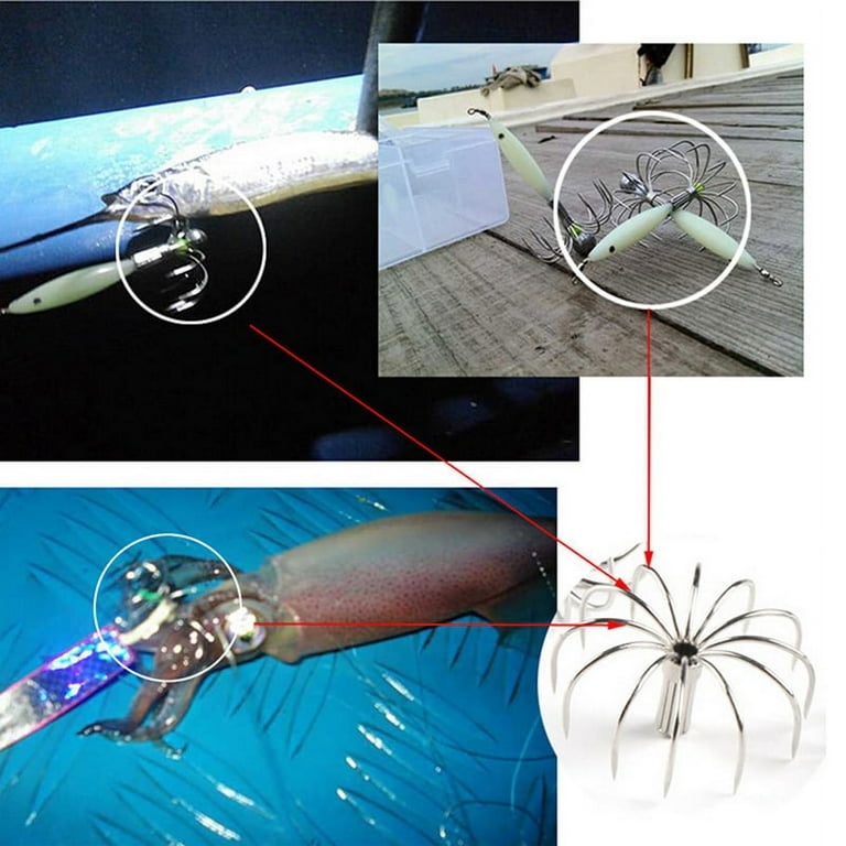 MageCrux 2X Squid Jig Diy Hooks Diameter Squid Fishing Lure Making