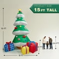 thumbnail image 4 of Árbol Navideño Inflable Gigante ZPISF de 15 Pies con Adornos, 4 of 7