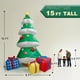 thumbnail image 4 of Árbol Navideño Inflable Gigante ZPISF de 15 Pies con Adornos, 4 of 7