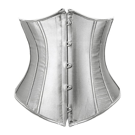 JDEFEG Womens Corset Top Body Shapewear for Women Control Tummy Tank Tops Plus Size Boned Corsets Outfit Sexy Underwear Tight Corset Belly Cosing Body Shaping Grey Size L