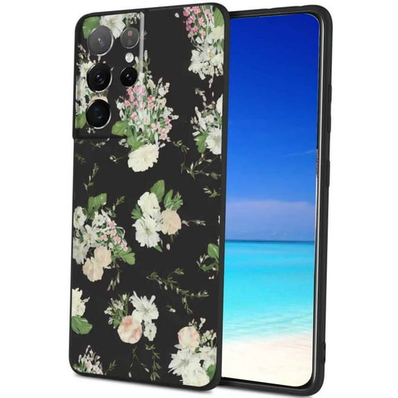 Compatible with Samsung Galaxy S22 Ultra Phone Case, Floral-284 Case Silicone Protective for Teen Girl Boy Case for Samsung Galaxy S22 Ultra