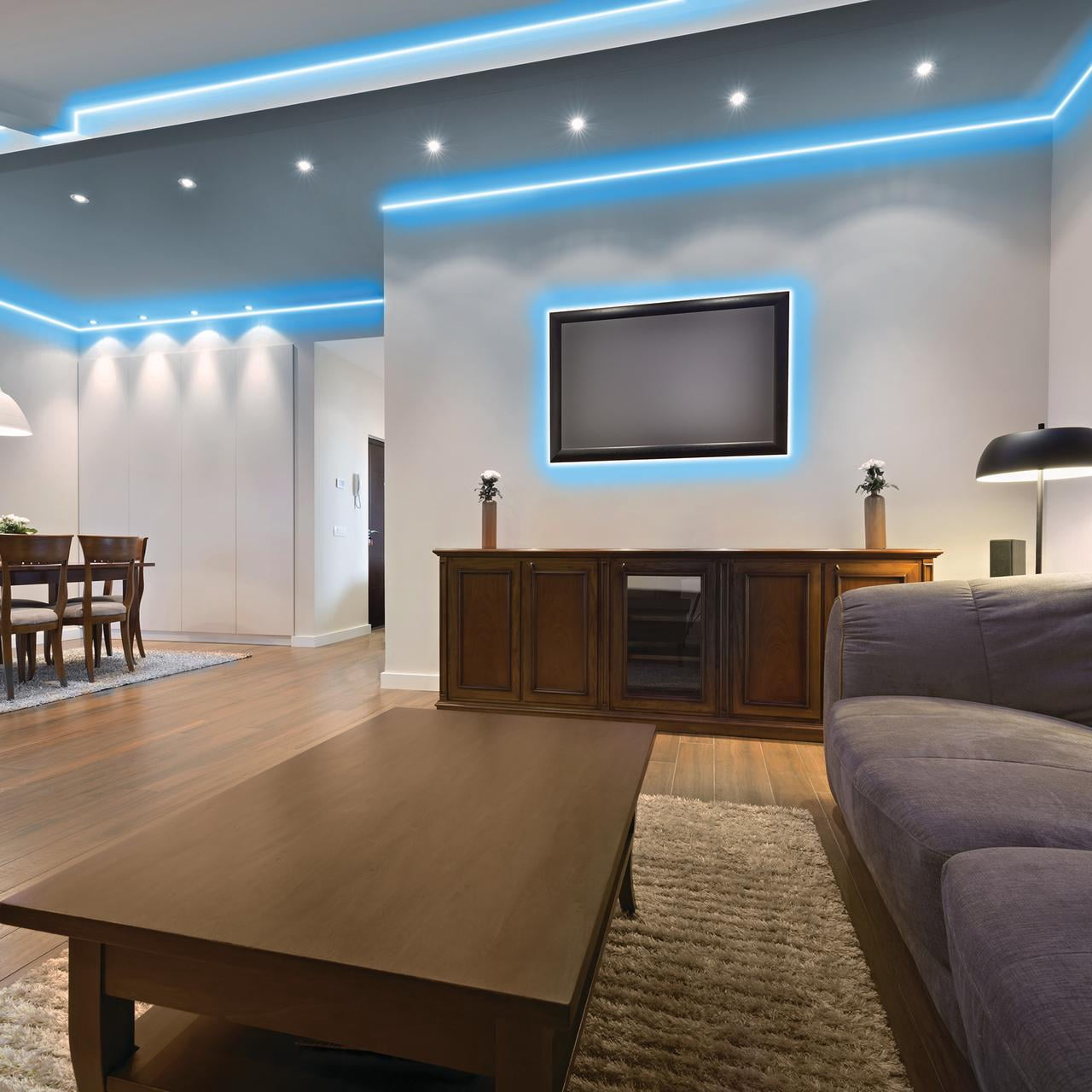 Pinegreen Lighting 18' RGB LED Tape Light with Remote Control