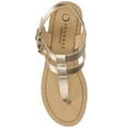 thumbnail image 2 of Journee Womens Bianca Wedge Heel Buckle Sandals, Widths Available, 2 of 9