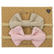 Ali+Oli Headband Bow Set (Sand)