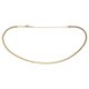 thumbnail image 1 of Vocoste - Gargantilla de cadena de serpiente plana chapada en oro de 14 quilates para mujer, 42 cm de longitud, 1 of 6