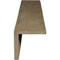 thumbnail image 5 of 6"W x 4"H x 20'L 2-Sided (L-beam) Sandblasted Endurathane Faux Wood Ceiling Beam, Honey Dew, 5 of 17