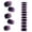 purplecloudmeteorl10, variant on HLONK Semi Cured Gel Nail Strips Extra Long Gel Nail Stickers Salon-Quality Long Lasting Nail Wraps for Women (Heat Snow L03)