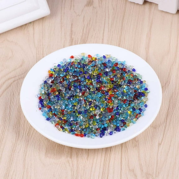 HINTRMENT 1Set Glass Gravel Clear Glass Marbles For Vases And Aquarium Sand Gravel Decorative Stones
