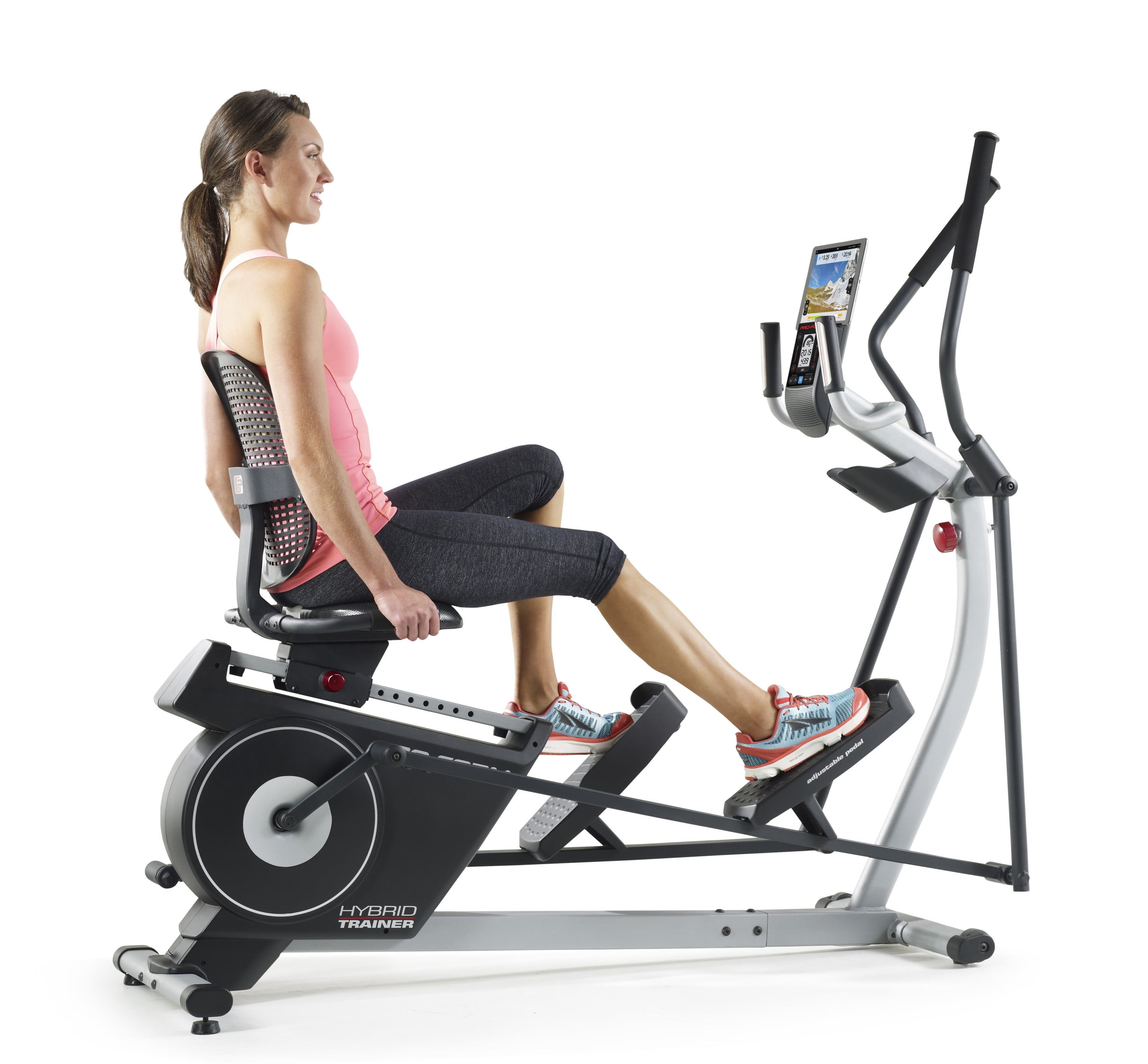 ProForm Hybrid Trainer Elliptical Recumbent Bike with 15 Stride