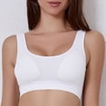 thumbnail image 2 of SHENGYUAN Bras for Women Yoga Sports Strappy Padded Medium Support Bra Workout Tops White,XL, 2 of 6