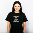 thumbnail image 3 of TotallyTorn Just Take One Step At a Time Novelty Sarcastic Funny Mens Graphic T Shirts, 3 of 5