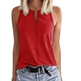thumbnail image 1 of Vedolay Going Out Tops For Women Women’s Sequin Tops Glitter Party Strappy Tank Top Sparkle Cami,Red XL, 1 of 5